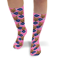 Personalised Pet Photo Socks Cat 