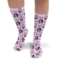 Congrats Personalised Photo Socks Wedding