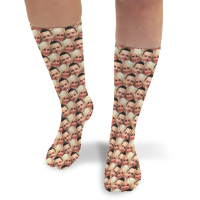 Face Mash Couples Personalised Photo Socks