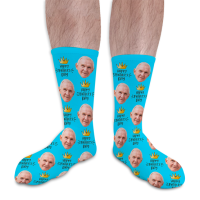 Happy Fathers Day Fathers Day Personalised Photo Socks 