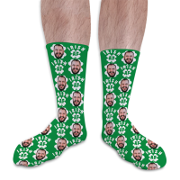 St Patricks Day Personalised Photo Socks Irish AF