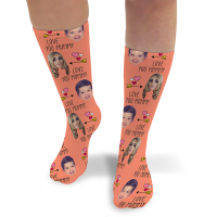 Love You Mummy Mothers Day Personalised Photo Socks 