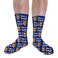 Photo & Message Personalised Photo Socks