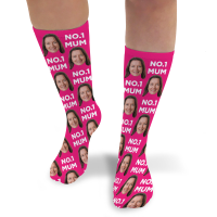 Photo & Message Mothers Day Personalised Photo Socks 