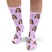 Mum Knows Best Mothers Day Personalised Photo Socks 