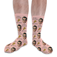 Pizza My Heart Valentines Day Personalised Socks