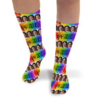 Pride 3 Personalised Photo Socks LGBT