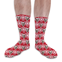 Santa Hat Christmas Personalised Socks