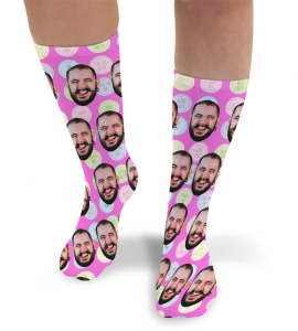 Rude Love Hearts Valentines Day Personalised Socks