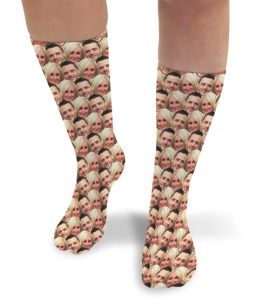 Face Mash Couples Personalised Photo Socks