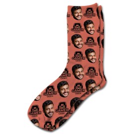 Gaming Fan 3 Personalised Photo Socks