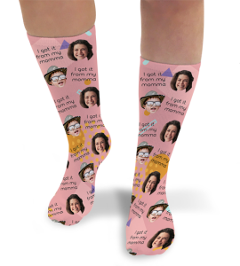 I Got It From Mum Mothers Day Personalised Photo Socks 