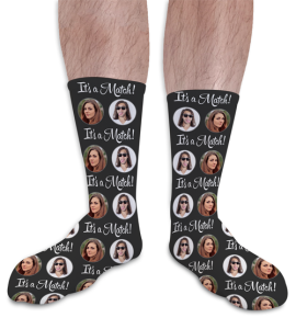 Valentines Day Personalised Socks Its A Match