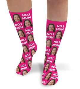 Photo & Message Mothers Day Personalised Photo Socks 