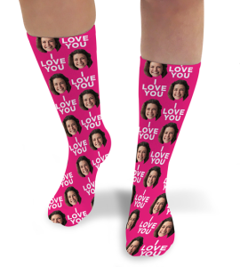 Photo & Message Valentines Day Personalised Photo Socks