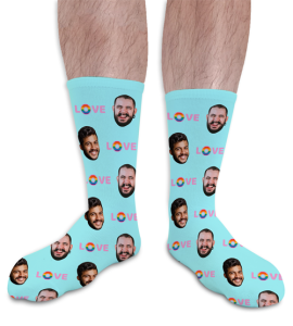 Pride 4 Personalised Photo Socks LGBT