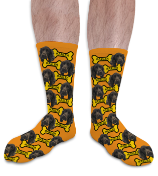 Personalised Pet Photo Socks Dog 