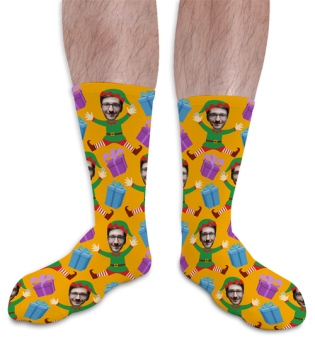 Elf Body Christmas Personalised Socks