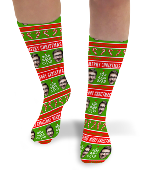 Merry Christmas Personalised Socks