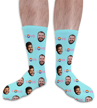 Pride 4 Personalised Photo Socks LGBT