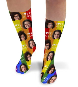 Pride 7 Personalised Photo Socks LGBT