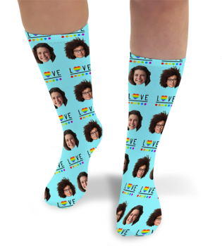 Pride 9 Personalised Photo Socks LGBT