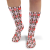Happy Mothers Day Coloured Hearts Personalised Photo Socks 