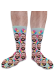 Birthday Balloons Personalised Photo Socks 