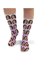 Birthday Confetti Personalised Photo Socks 