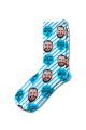 Birthday Stripes Personalised Photo Socks 