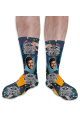 Birthday King Personalised Photo Socks 