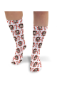 Candy Cane Christmas Personalised Socks