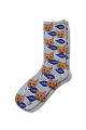 Personalised Pet Photo Socks Cat Grey