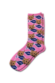 Personalised Pet Photo Socks Cat Light PInk