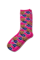 Personalised Pet Photo Socks Cat Pink