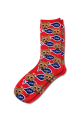 Personalised Pet Photo Socks Cat Red