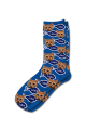 Personalised Pet Photo Socks Cat Royal Blue