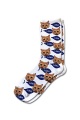 Personalised Pet Photo Socks Cat White