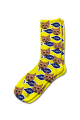 Personalised Pet Photo Socks Cat Yellow