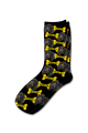 Personalised Pet Photo Socks Dog Black