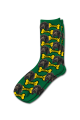 Personalised Pet Photo Socks Dog Green