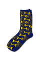 Personalised Pet Photo Socks Dog Navy Blue