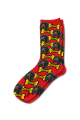 Personalised Pet Photo Socks Dog Dark Orange