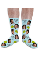 Great Pear Valentines Day Personalised Socks