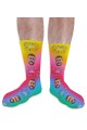 Happy Birthday 3 Personalised Photo Socks 