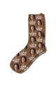 Photo & Message Valentines Day Personalised Photo Socks Brown