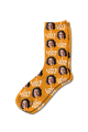 Photo & Message Valentines Day Personalised Photo Socks Orange