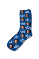 Photo & Message Valentines Day Personalised Photo Socks Royal Blue