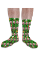 St Patricks Day Personalised Photo Socks