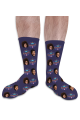 Just Married Purple Personalised Photo Socks